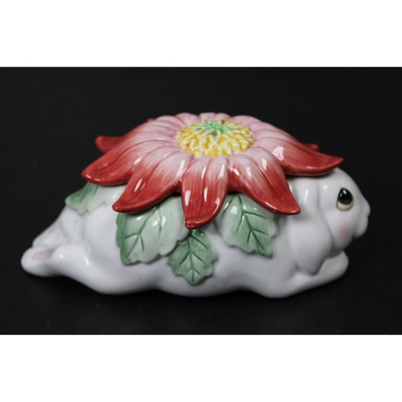 Fitz and Floyed Bunny Blooms Lidded Box - NIB - Picture 7 of 11